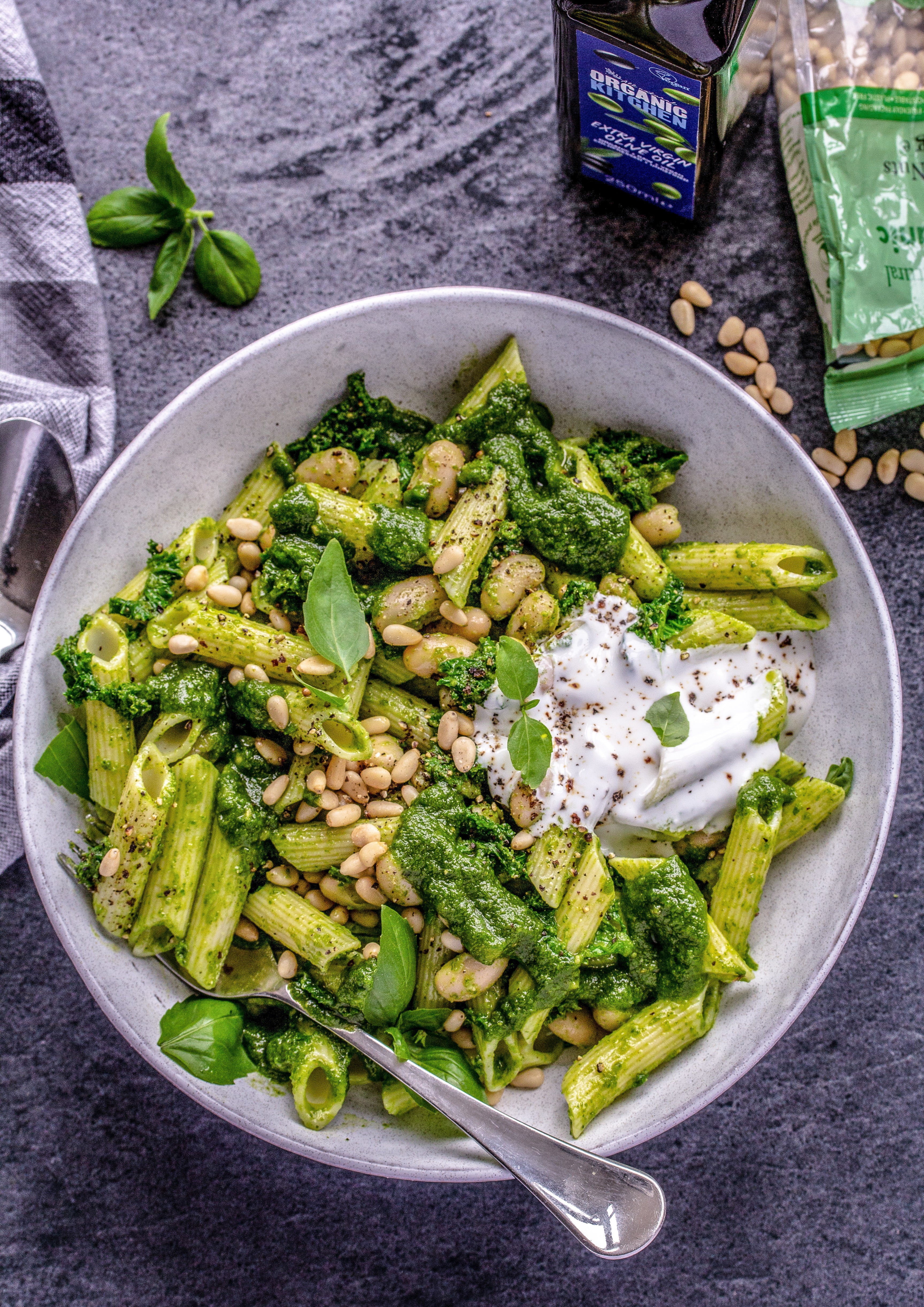 Kale Pesto Pasta