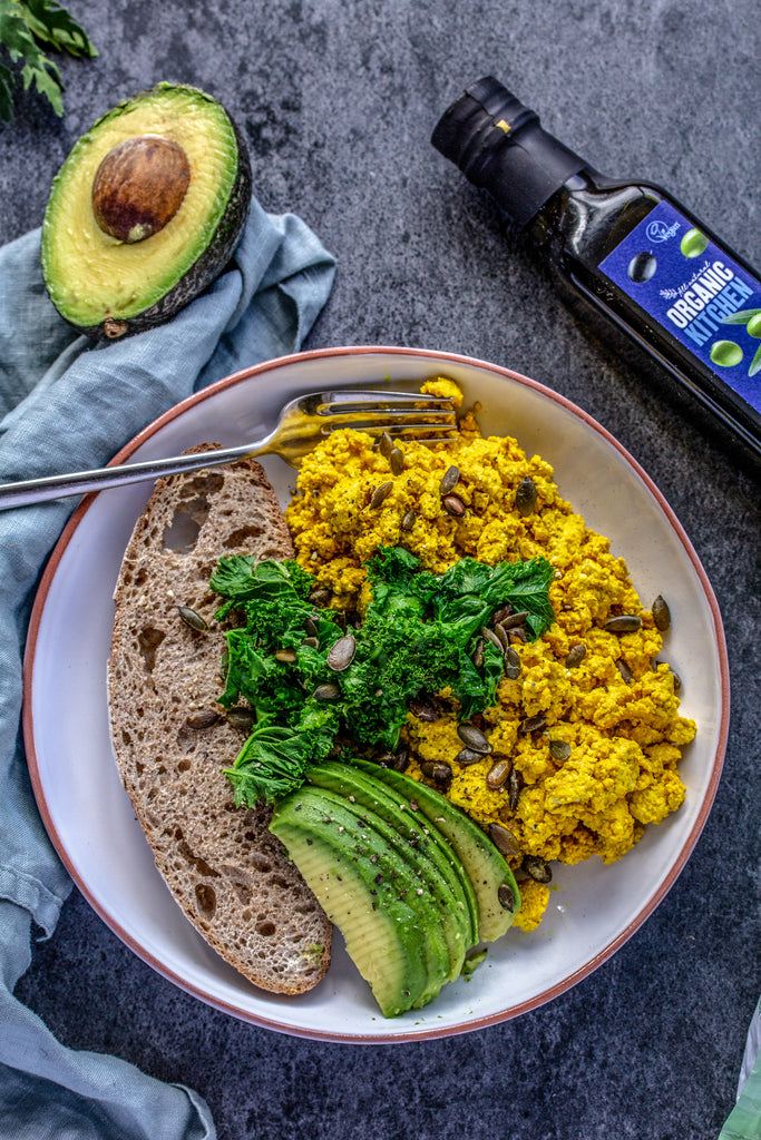 Tofu Tahini Scramble OrganicKitchenUK